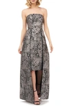 KAY UNGER PALOMA STRAPLESS JACQUARD GOWN,5511222