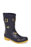 Joules Print Molly Welly Rain Boot In Navy Ducks