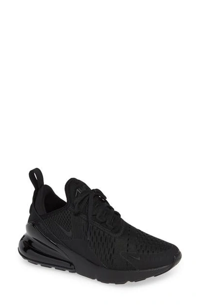 Nike Air Max 270 Premium Sneaker In Black/black/black
