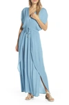 ELAN WRAP MAXI COVER-UP DRESS,N-RG5014