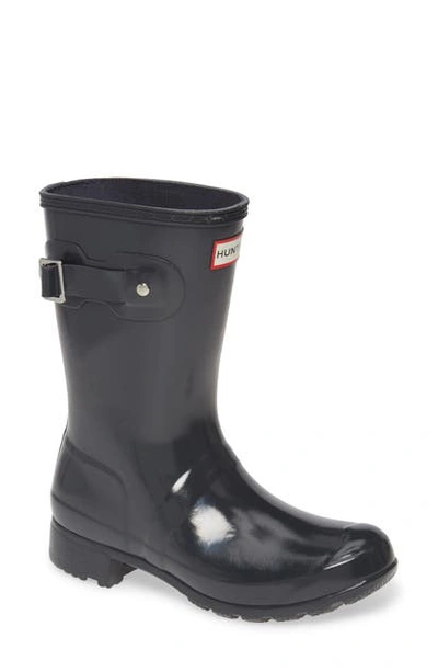 HUNTER ORIGINAL TOUR SHORT GLOSS PACKABLE RAIN BOOT WFS1026RGL
