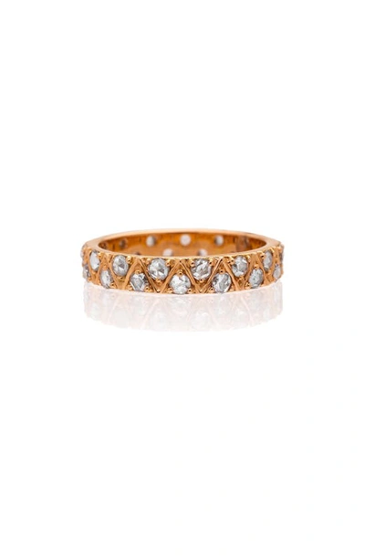 Sethi Couture Stella Diamond Eternity Band In Rose Gold/ Diamond