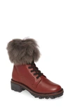 RAG & BONE SHILOH GENUINE SHEARLING TRIM COMBAT BOOT,WFF19HF0381V38