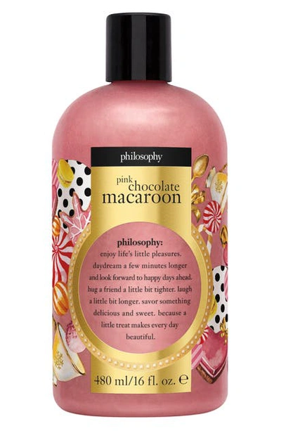 Philosophy Pink Chocolate Macaroon Shampoo, Shower Gel & Bubble Bath