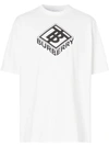 Burberry Men's Diamond Logo Graphic T-shirt In White