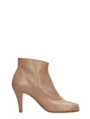 MAISON MARGIELA TABI HIGH HEELS ANKLE BOOTS IN POWDER LEATHER,11112957