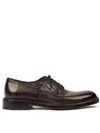 Green George Dark Brown Leather Shoes In Dark Brown