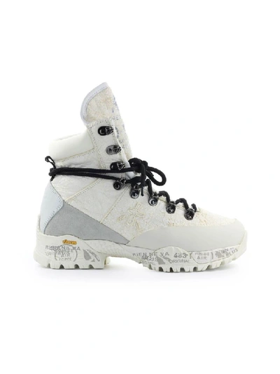 Premiata Midtreck 171 Trekking Style White Ankle Boots
