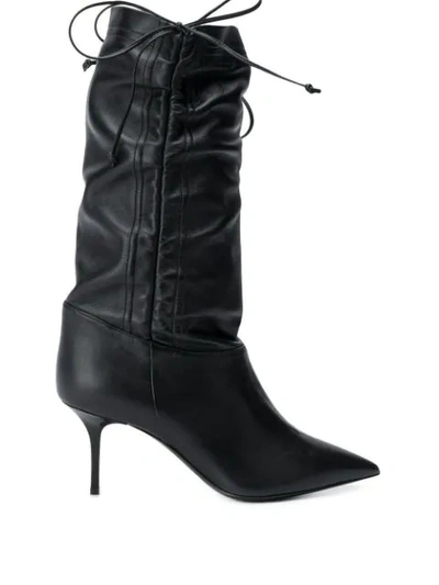 MSGM RUCHED DESIGN BOOTS 