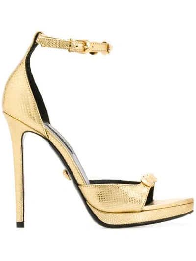 Versace Metallic Snakeskin In D91oh Oro Oro Caldo