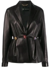 VERSACE CUT OUT EMBELLISHED JACKET