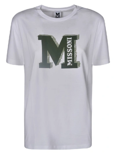 M Missoni Short Sleeve T-shirt In White