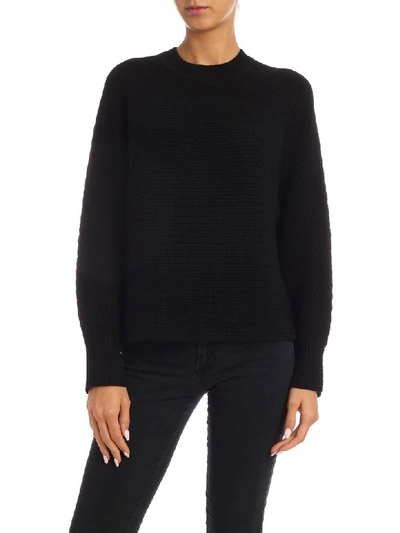 Diane Von Furstenberg Axel Merino Wool Black Sweater