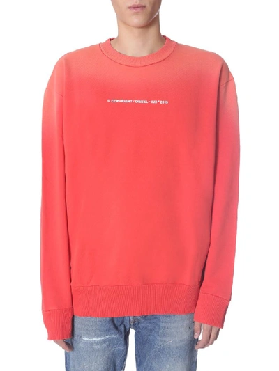 Diesel "s-bay-sun" Sweatshirt In Red