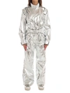 OFF-WHITE SILVER RACING LOOSE JUMPSUIT,11112827
