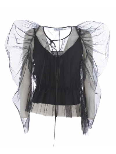 Act N1 Act N ° 1 Sweater In Black Tulle. In Nero