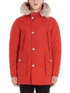 Woolrich Arctic Padded Parka Coat In Red