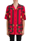 VERSACE BONDAGE PRINT SILK BOWLING SHIRT,11119407