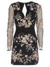 SELF-PORTRAIT SEQUINS FLORAL EMBROIDERY DRESS WITH LONG SLEEVES,11120142