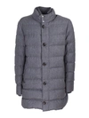 MONCLER BAUDIER FLANNEL TRENCH COAT,11120364