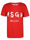 Msgm T-shirt Mit Logo-print In Red
