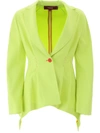 Sies Marjan Haru Single-breasted Twill Jacket In Fluo Yellow (yellow)