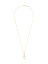 AZLEE 18KT YELLOW GOLD FOSSIL SHELL BAGUETTE DIAMOND NECKLACE