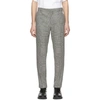 BALMAIN BLACK & WHITE PRINCE OF WALES TAILORED TROUSERS