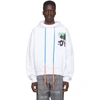OFF-WHITE WHITE SPRAY BLURRED OVER HOODIE