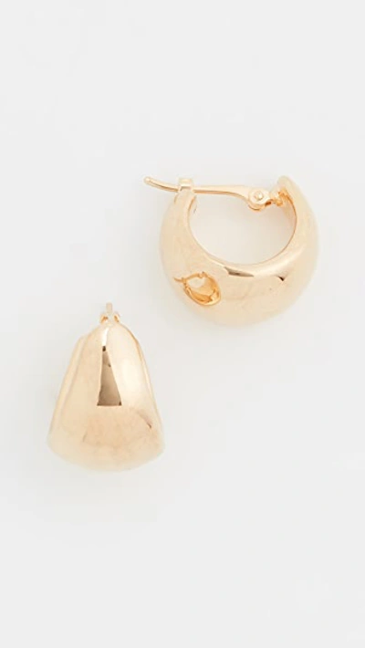 Ariel Gordon Jewelry 14k Helium Huggie Earrings In Gold