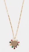 ARIEL GORDON JEWELRY 14K CANDY HEART CAROUSEL NECKLACE