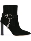 Paige London Suede Ankle Boots In Black