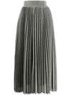 AMUSE HIGH-WAISTED PLEATED SKIRT