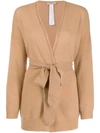 TWINSET BELTED WRAP CARDIGAN