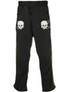 LOST DAZE EMBROIDERED SKULL TROUSERS