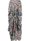 ISABEL MARANT PRINTED WRAP SKIRT