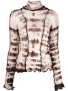 ASAI RIPPLED TIE DYE TOP