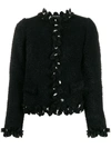 DOLCE & GABBANA CROPPED RUFFLE TRIM JACKET