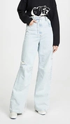 OFF-WHITE OVERSIZE TOMBOY trousers BLEACH WHITE