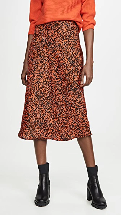 The Fifth Label Trio Skirt In Red/black Snake
