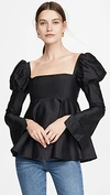 Macgraw Romantic Blouse In Black