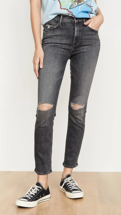 Mother The Mid Rise Dazzler Ankle Jeans In Open Later