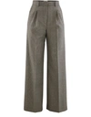 FENDI WOOL AND SILK TROUSERS,FENK853ZBEI