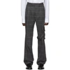 OFF-WHITE OFF-WHITE GREY SLIM CARGO TROUSERS