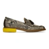 OFF-WHITE OFF-WHITE PYTHON TASSEL LOAFERS