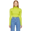 NINA RICCI NINA RICCI GREEN KNIT TURTLENECK