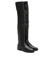 Sophia Webster Bessie Leather Over-the-knee Boots In Black