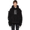 TAKAHIROMIYASHITA THE SOLOIST Black Fleece Shoulder Zip Hoodie