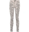 7 FOR ALL MANKIND THE SKINNY SNAKE-PRINT JEANS,P00407185