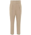 BRUNELLO CUCINELLI COTTON-BLEND TAPERED PANTS,P00432047